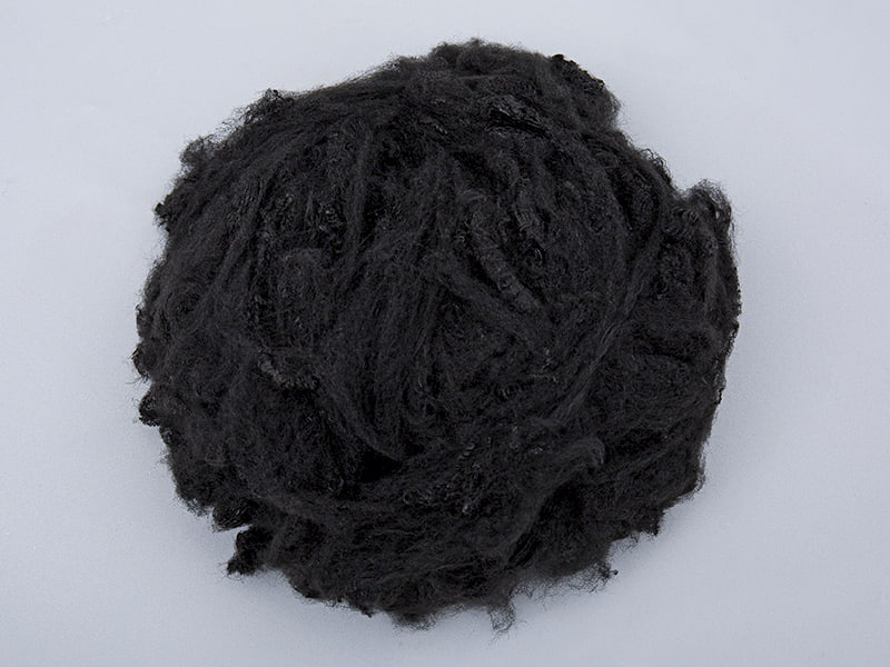1.5D EMW-04R Fibre chimique noir Fibre non tissé